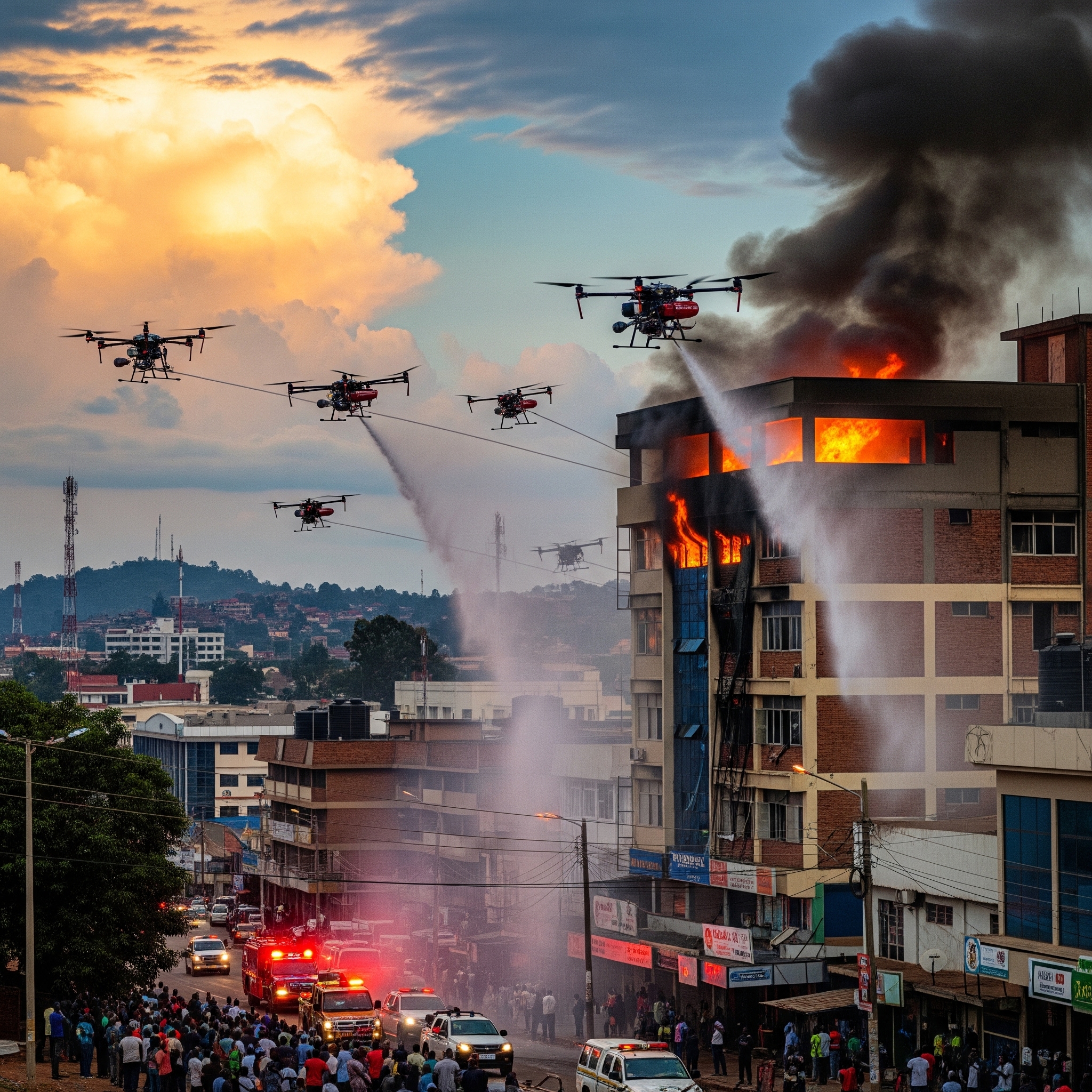 firefighting drones
